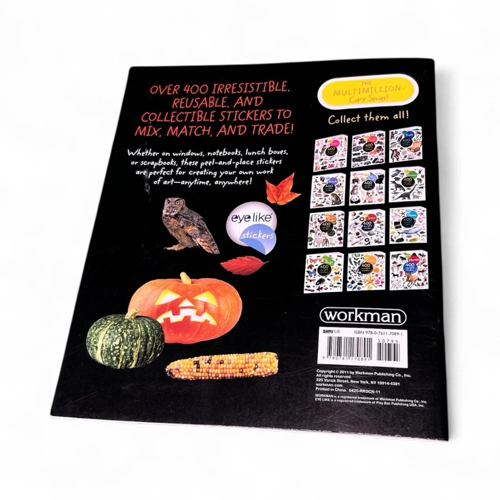 EyeLike Halloween Sticker Book – 400 Reusable Stickers